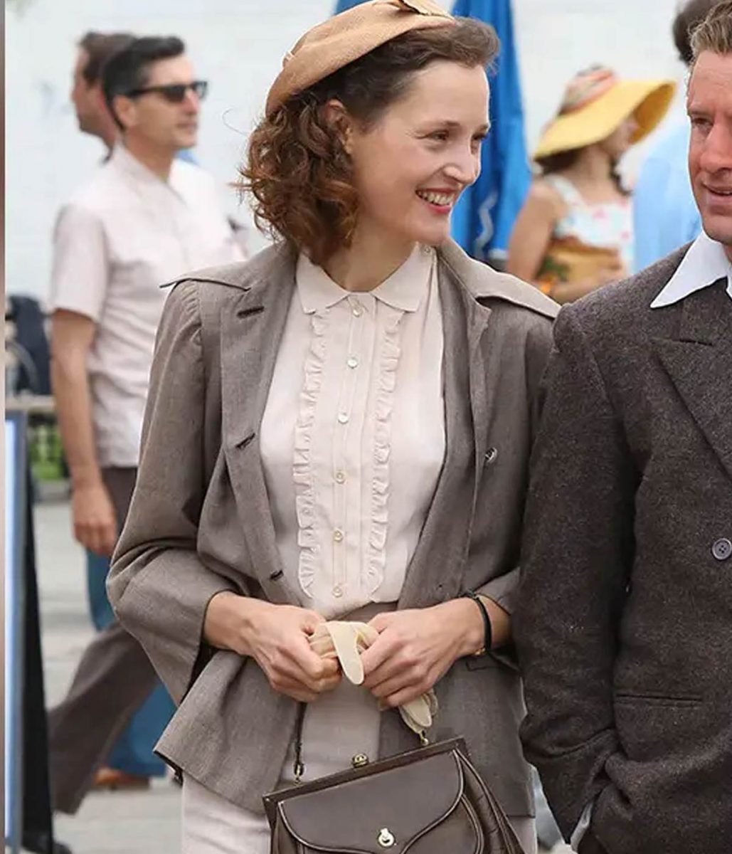 The Survivor Vicky Krieps Grey Blazer - Image 3