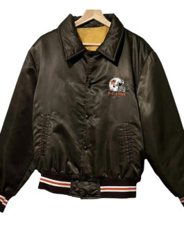 BC Lions Vintage Black Satin Jacket