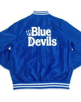 Vintage-Inspired Duke Blue Devils Royal Bomber Jacket