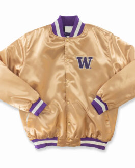 Washington Huskies Gold Satin Jacket