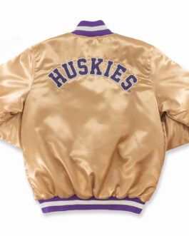 Washington Huskies Gold Satin Jacket