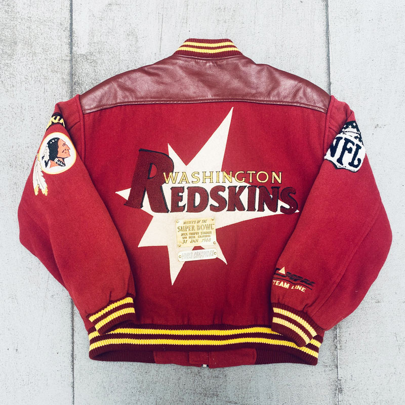 Washington Redskins 1988 Super Bowl XXII Varsity Jacket - Image 2