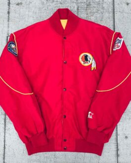 1990’s Washington Redskins NASA Patch Red Jacket