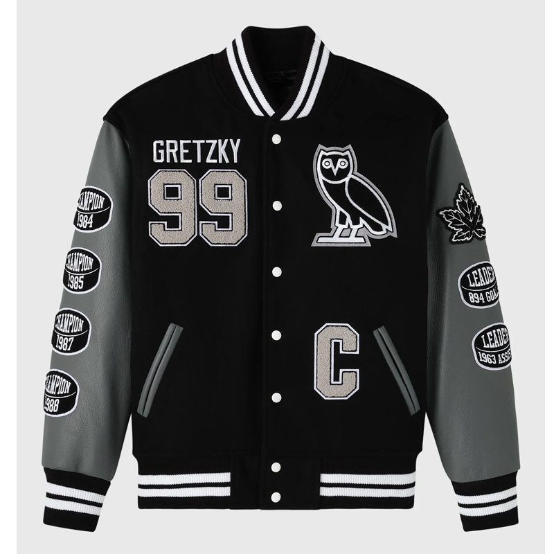 Gretzky The Great One OVO Varsity Jacket - Image 2