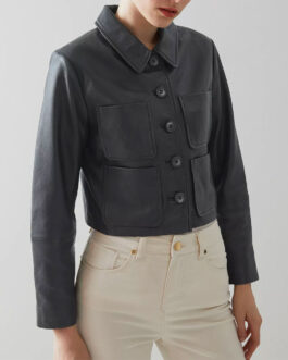 Wednesday Jenna Ortega Black Leather Jacket