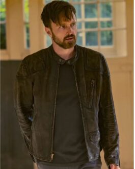 Caleb Nichols Westworld S04 Brown Leather Jacket