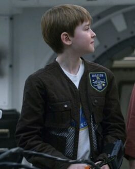Maxwell Jenkins Lost in Space Brown Cotton Jacket