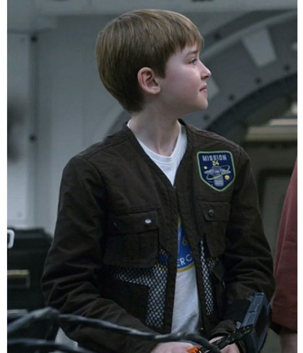 Maxwell Jenkins Lost in Space Brown Cotton Jacket