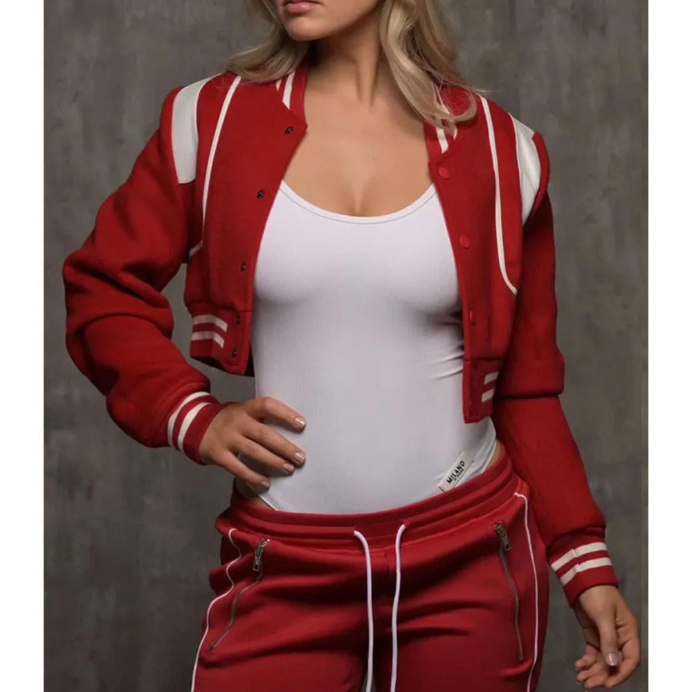 Kold X Windy Nijah Brenea Cropped Varsity Jacket