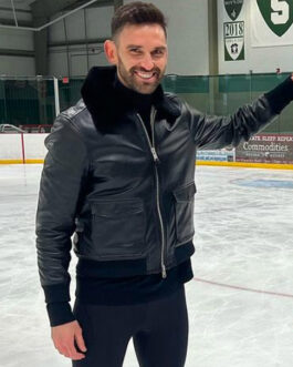 Winter House Carl Radke Aviator Black Leather Jacket