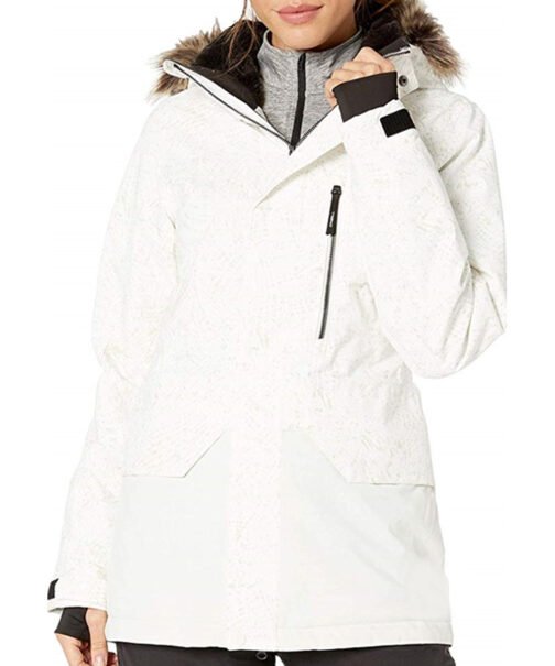 Winter in Vail Lacey Chabert White Parka