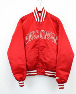 90’s Wisconsin Badgers Red Jacket