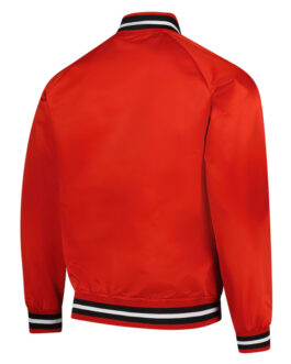 Wisconsin Badgers Lightweight Red Satin Jacket