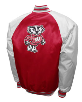 Wisconsin Badgers The Game Red Satin Jacket