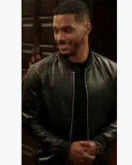 With Love Rome Flynn Bomber Leather Jacket