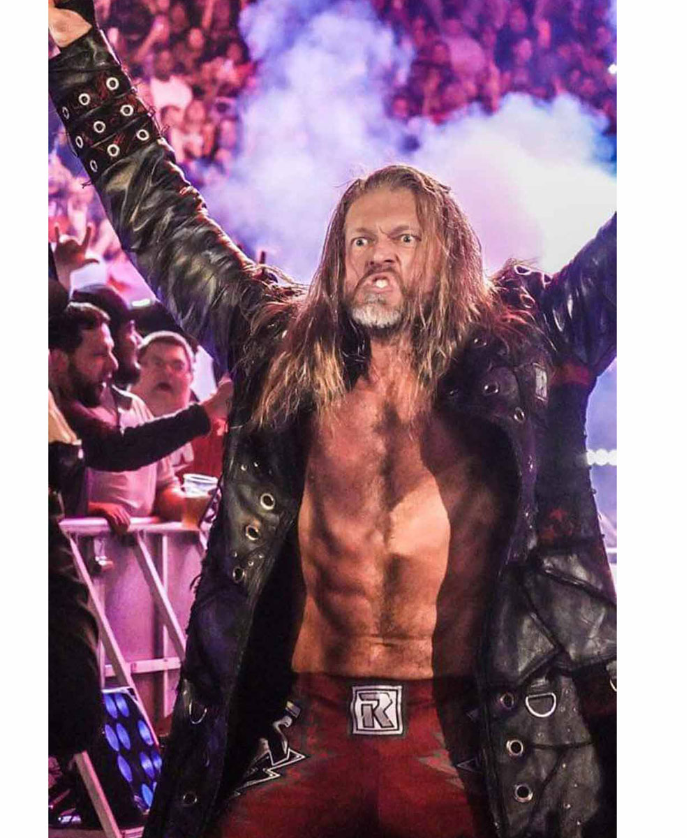 Edge Royal Rumble Leather Coat - Image 11