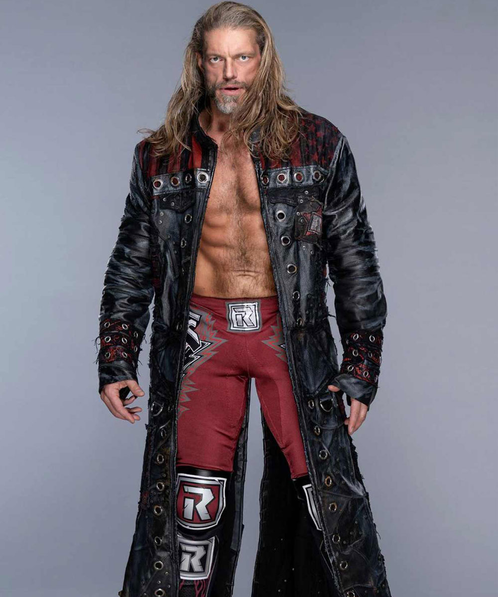 Edge Royal Rumble Leather Coat - Image 4