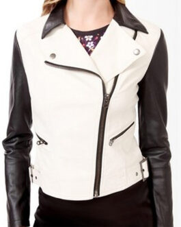 Diamond White X Factor Leather Jacket