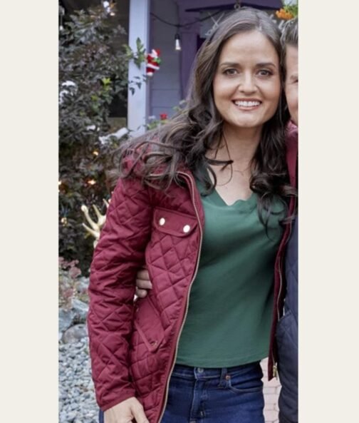 Danica Mckellar You Me & The Christmas Trees Quilted Jacket - Image 3