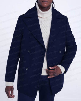 Malte G?rdinger Young Royals Navy Wool Peacoat