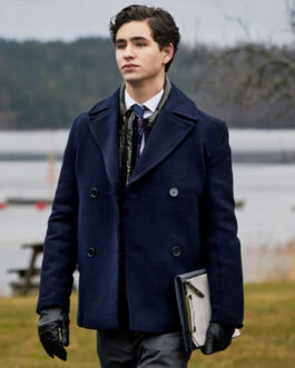 Malte G?rdinger Young Royals Navy Wool Peacoat