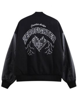 Forget Zero Fighter Baseball Black Jacket