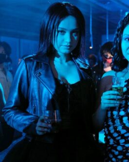 Fakes TV Series Emilija Baranac Black Leather Jacket