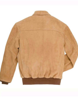 Men’s Gentleman Pilot A-2 Flight Brown Suede Jacket