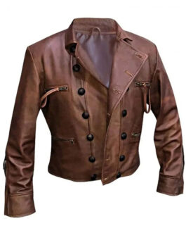 Justice League Jason Momoa Double Breasted Leather Jacket