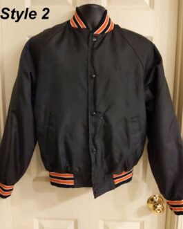 Baltimore Orioles 70’s Bomber Black Jacket