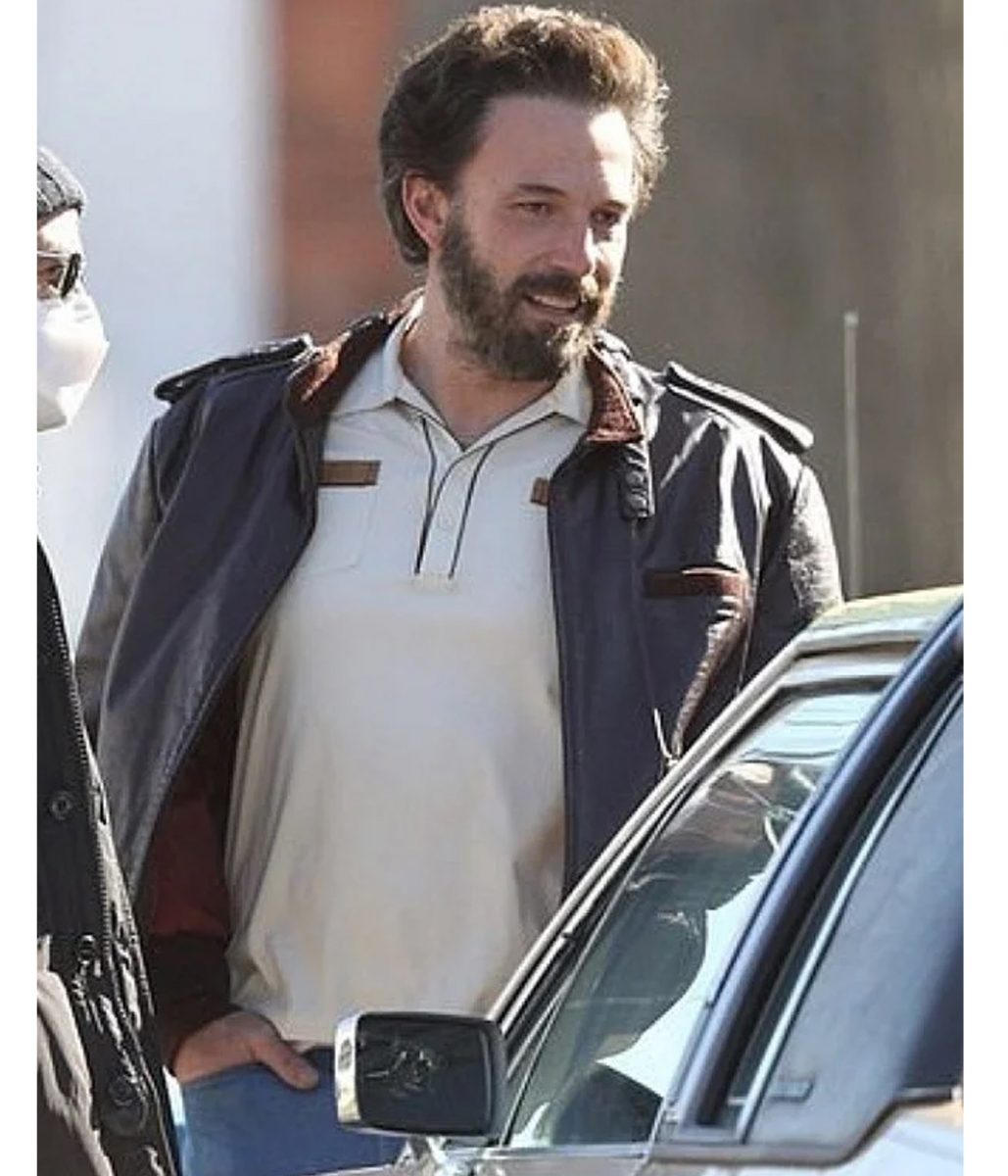 The Tender Bar Ben Affleck Bomber Leather Jacket - Image 4