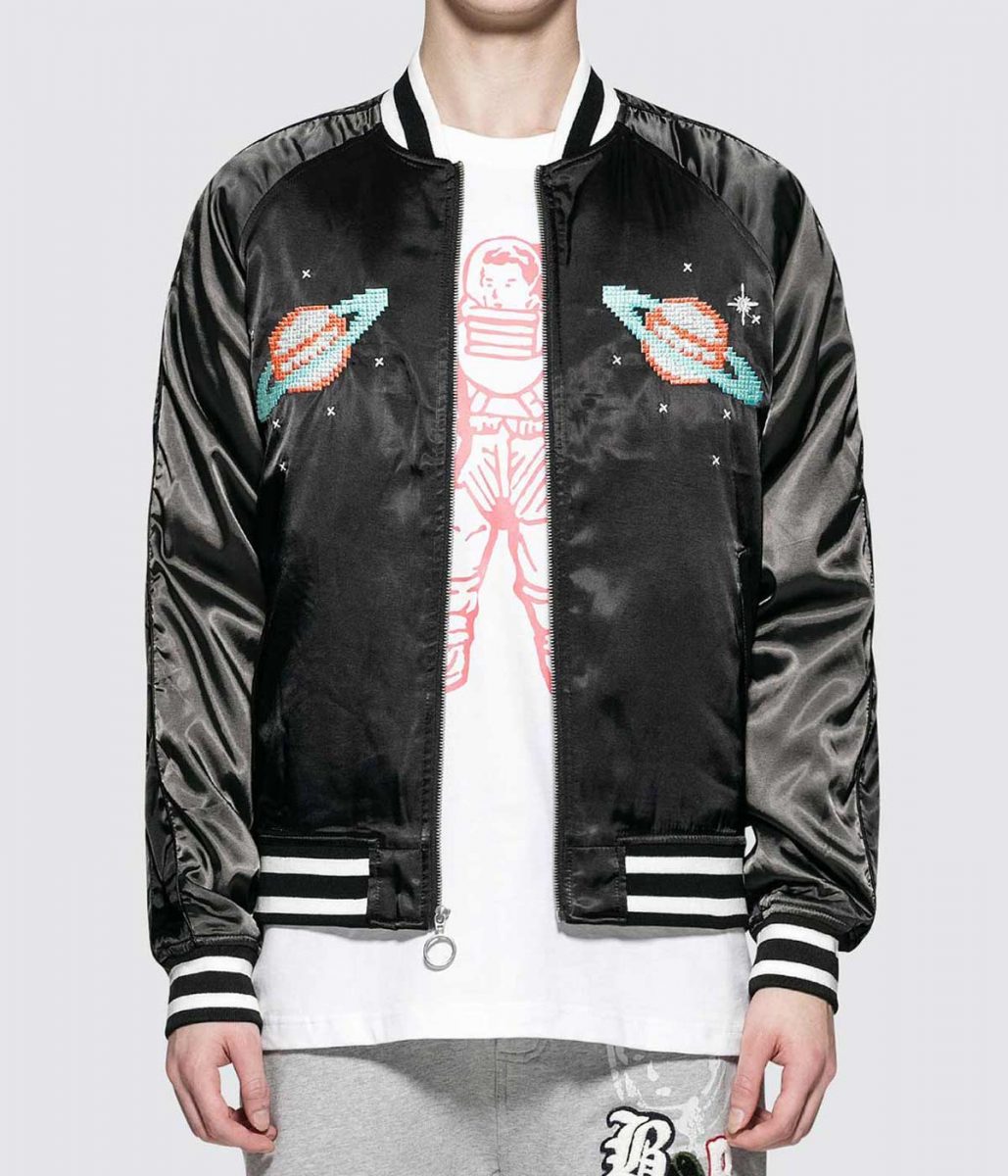 Flare BB Billionaire Boys Club Black Satin Jacket - Image 4