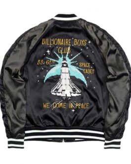 Flare BB Billionaire Boys Club Black Satin Jacket