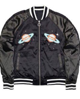 Flare BB Billionaire Boys Club Black Satin Jacket