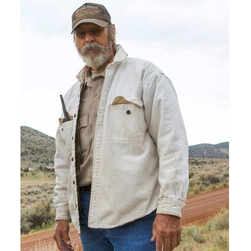 Duane Ollinger White Cotton Jacket – Mystery at Blind Frog Ranc