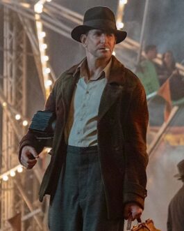 Bradley Cooper Nightmare Alley Checkered Brown Peacoat