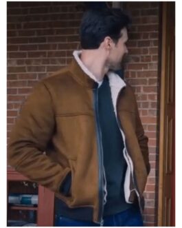 Brett Dalton One December Night Shearling Suede Leather Jacket