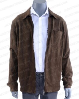 Ben Platt Broken Diamonds Suede Leather Jacket