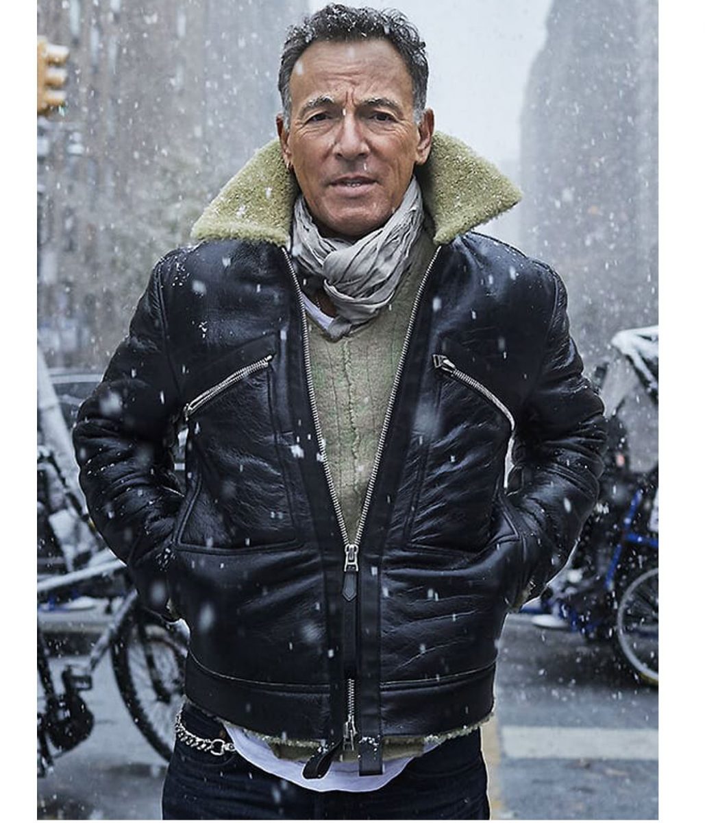 Letter to you Bruce Springsteen Black Leather Jacket - Image 2