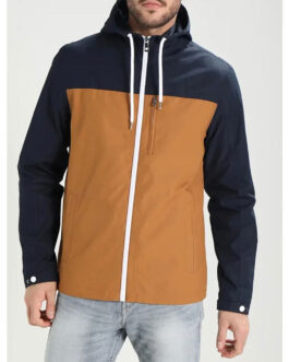 Pitch Perfect Adam Devine Brown and Blue Hooded Jacket