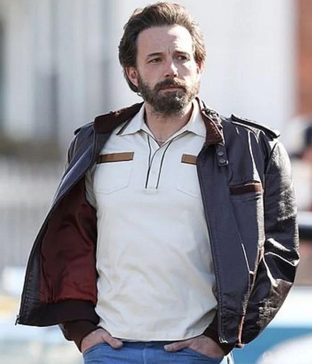 The Tender Bar Ben Affleck Bomber Leather Jacket - Image 2