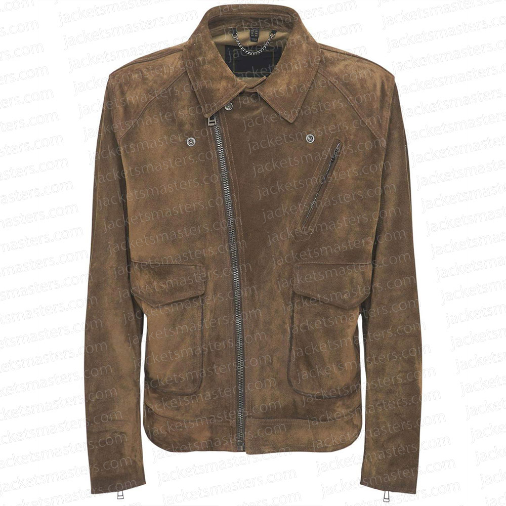 Ghosted Chris Evans Brown Suede Leather Jacket – Premium Suede Style