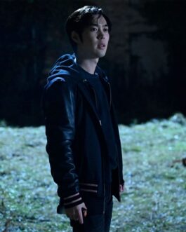Vampire Academy André Dae Kim Black Varsity Jacket