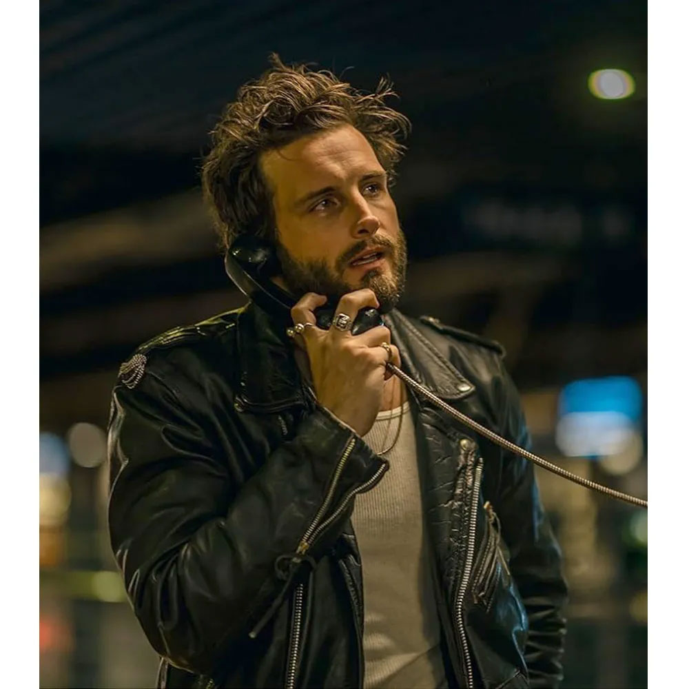 City on Fire Nico Tortorella Leather Jacket