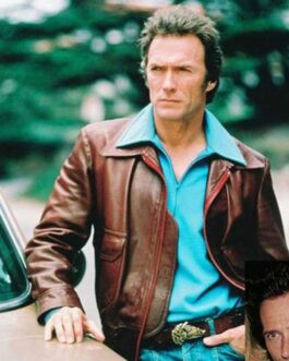 Dirty Harry Callahan Brown Leather Jacket