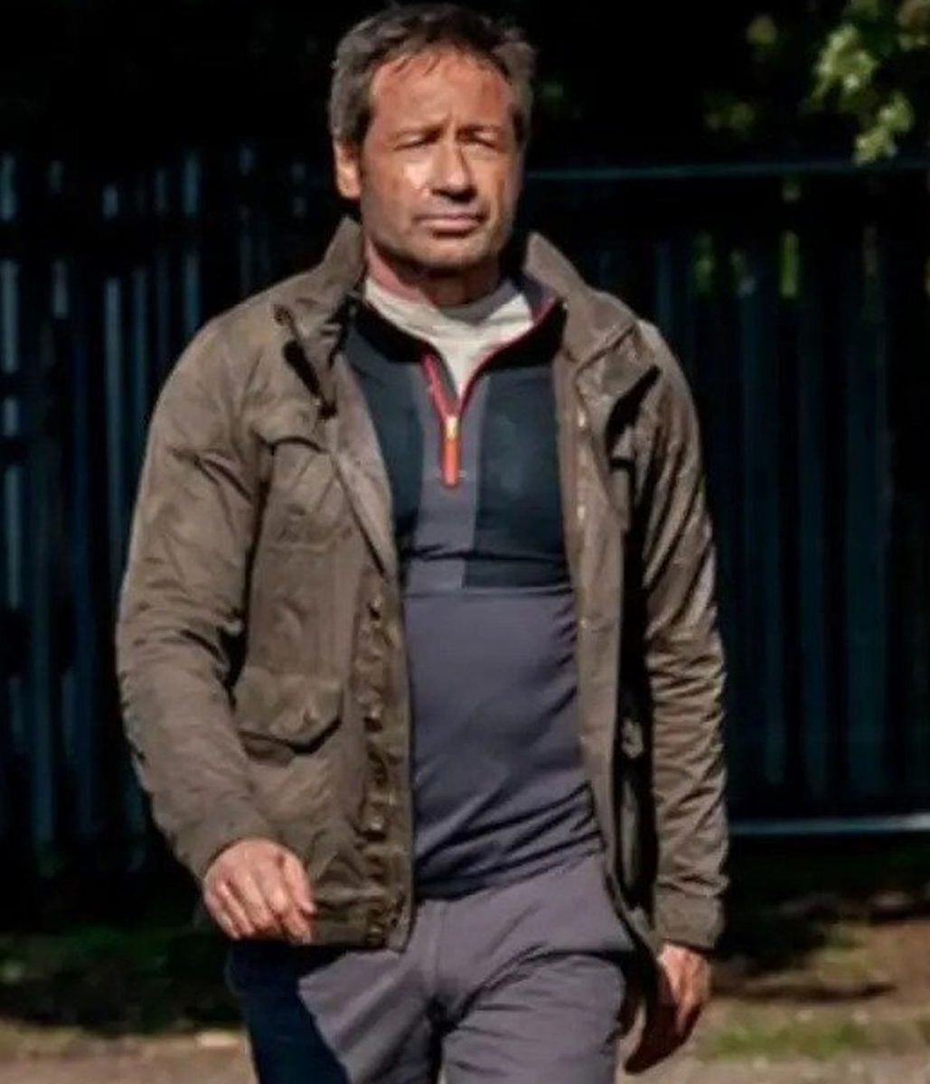 The Bubble David Duchovny Brown Cotton Jacket - Image 4