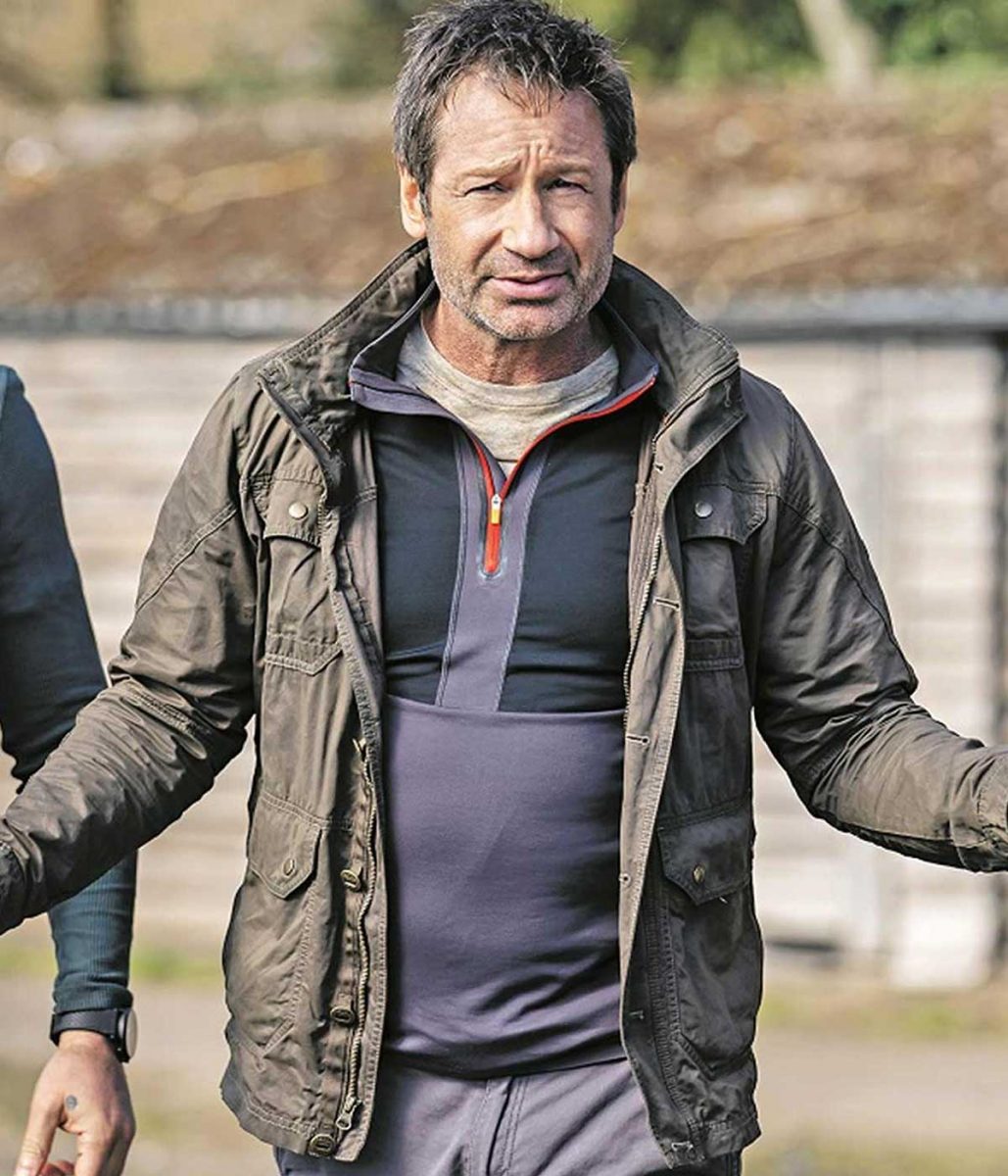 The Bubble David Duchovny Brown Cotton Jacket - Image 3