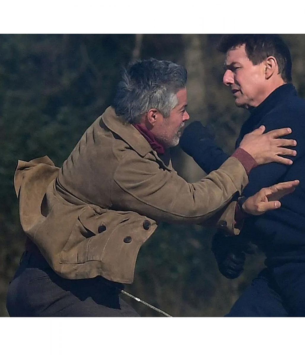 Esai Morales Mission Impossible 7 Suede Leather Jacket - Image 3