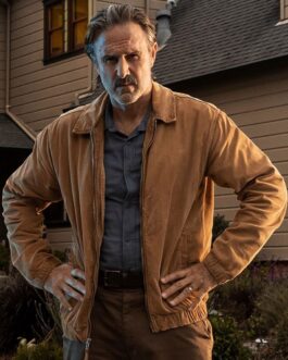 Scream David Arquette Brown Jacket