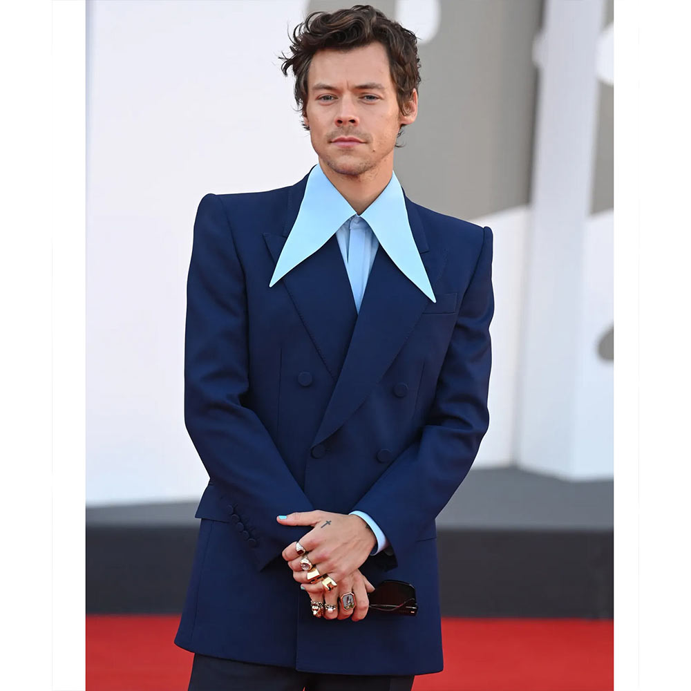 Harry Styles Don’t Worry Darling Blue Blazer